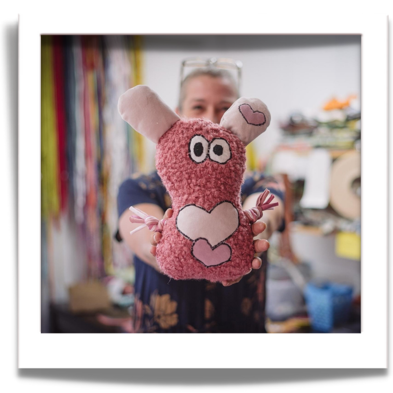 A Hug with a difference - 3dogscpt human plush toy