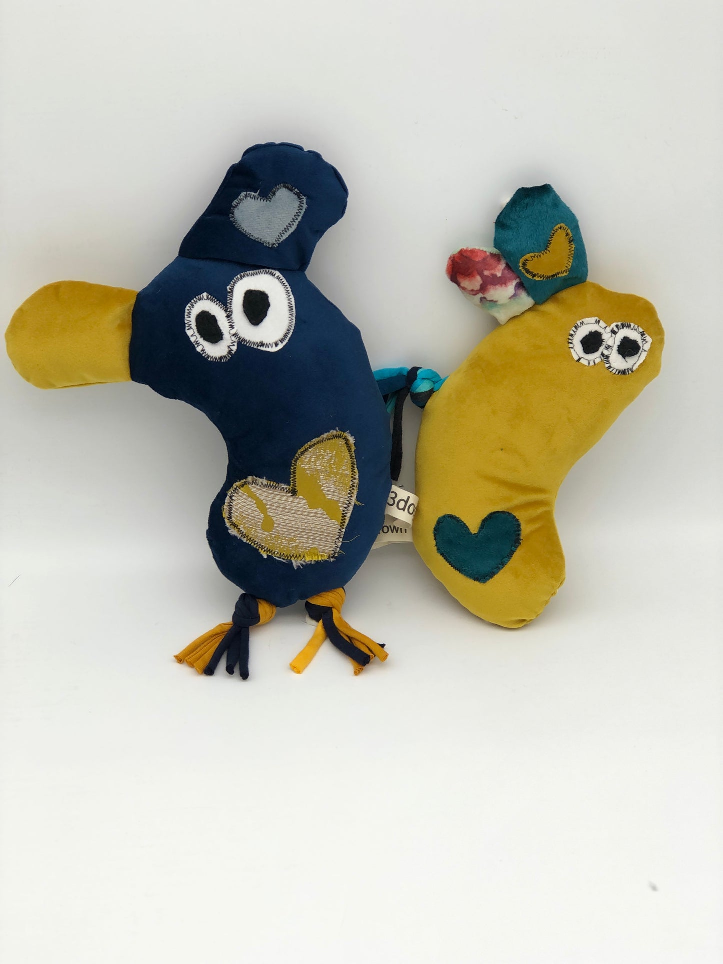 Dog toys called fuGLy friENDs durable and adorable