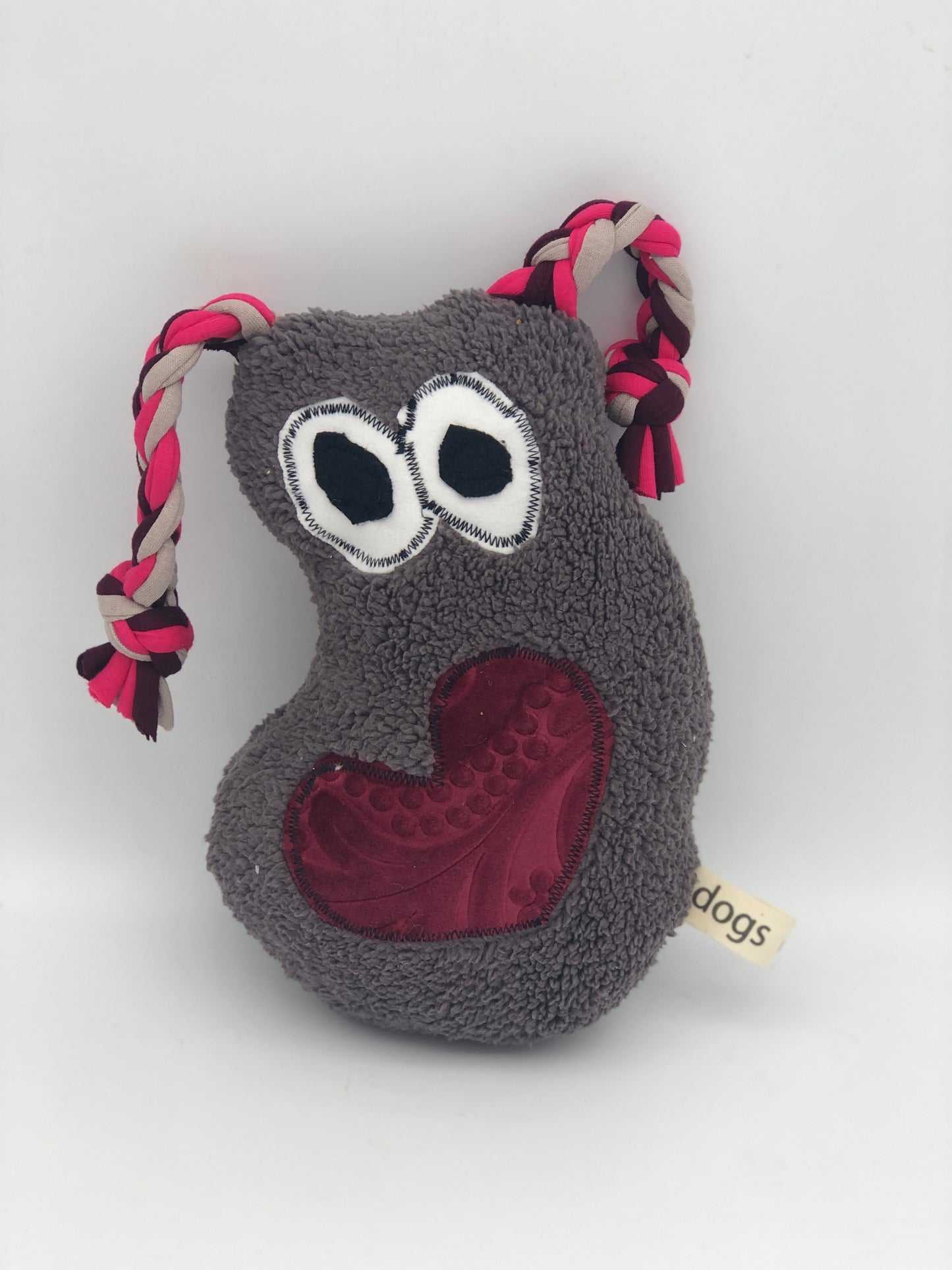 Dog toys called fuGLy friENDs durable and adorable