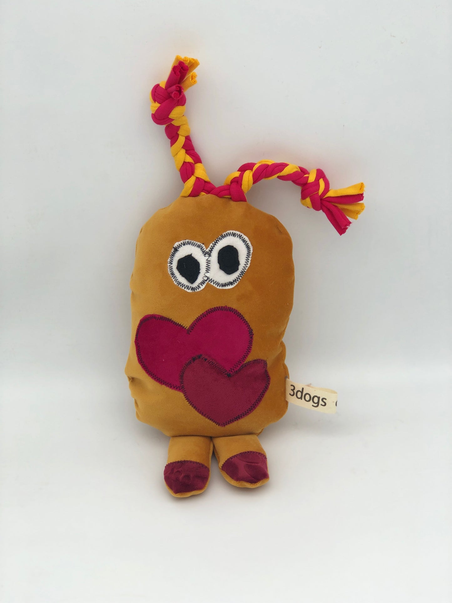 Dog toys called fuGLy friENDs durable and adorable
