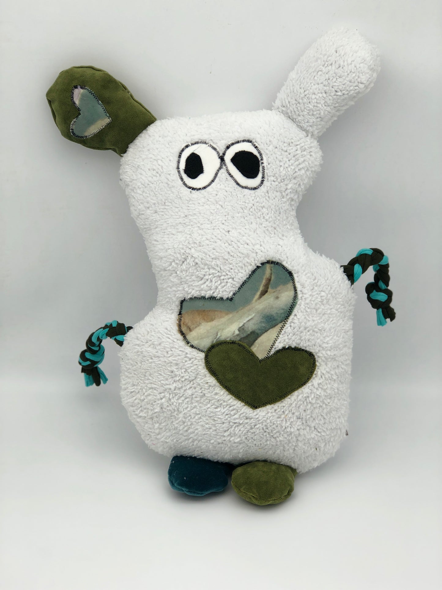 Dog toys called fuGLy friENDs durable and adorable
