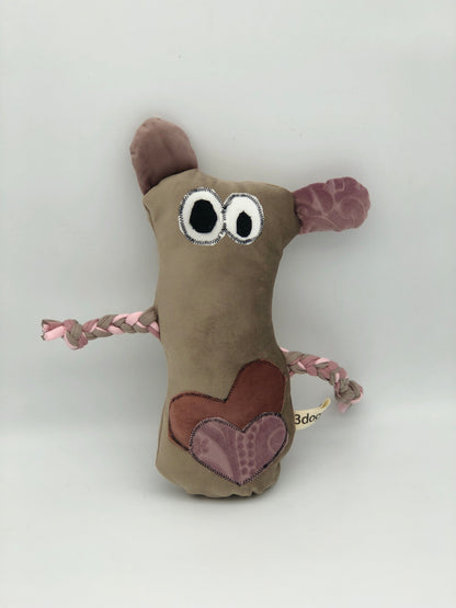 Dog toys called fuGLy friENDs durable and adorable